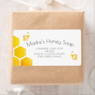 Soap Business Honey Illustration  Business Label