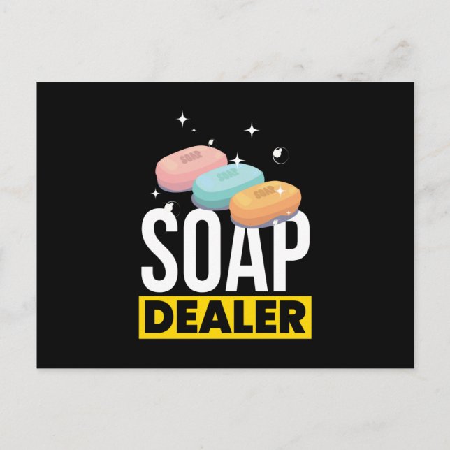 Soap Dealer Soap Making Postcard (Front)