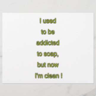 Soap funny text flyer