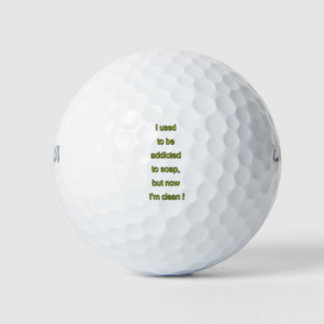 Soap funny text golf balls