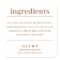 Soap Ingredient List Product Label