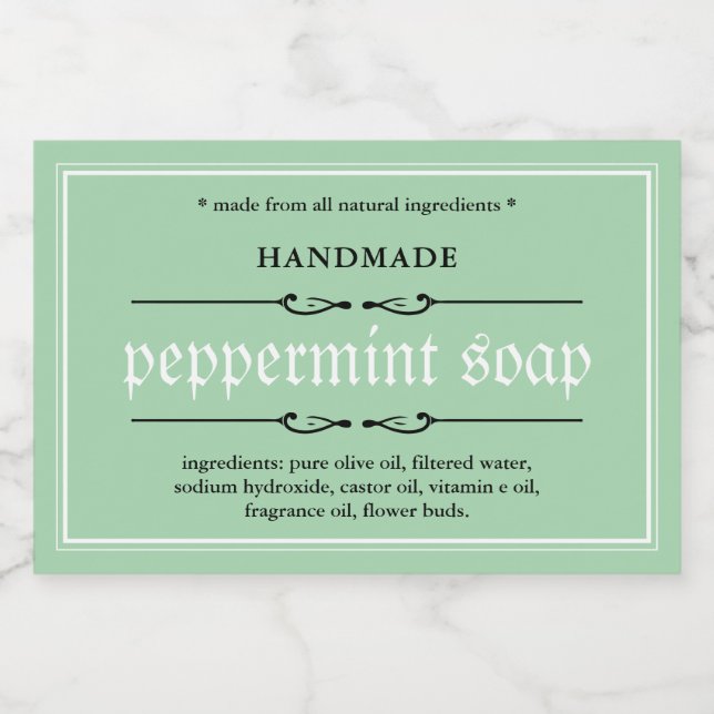 Soap Label Packaging Design (Single Label)