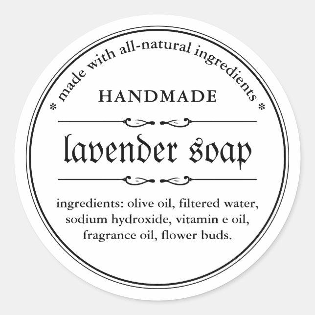 Soap Label Packaging Design (Front)