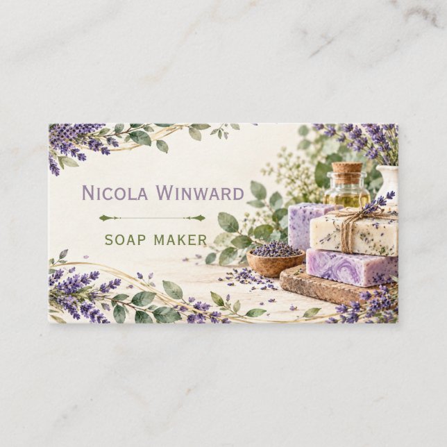 Soap Maker Business Card (Front)