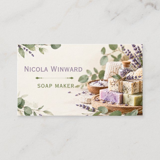 Soap Maker Business Card (Front)