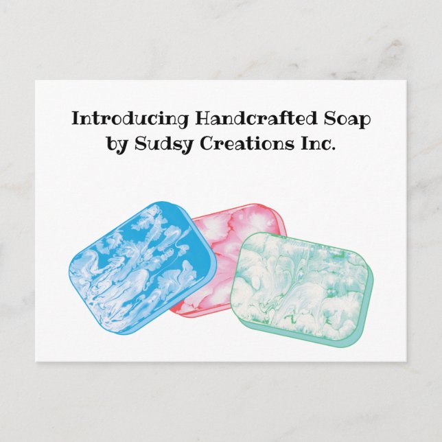 Soap Making Business Soapmakers Promotional Postcard (Front)