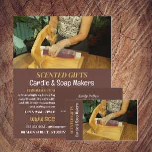 Soap Making, Candle & Soap Maker Business Card