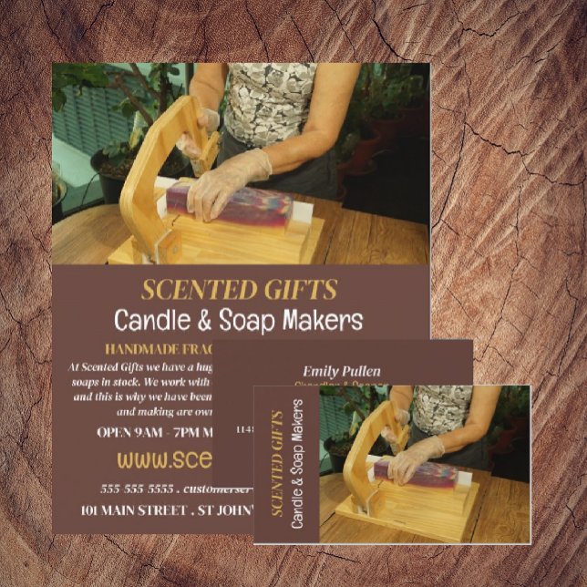 Soap Making, Candle & Soap Maker Business Card (Creator Uploaded)