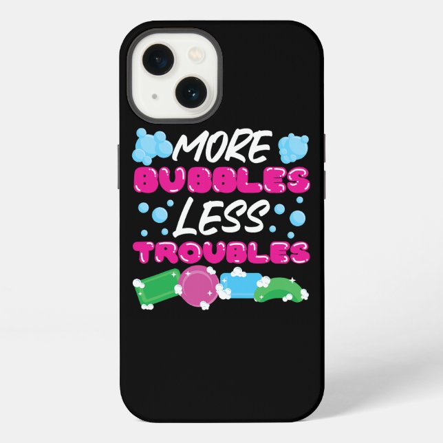 Soap Making Crafting More Bubbles Less Troubles 2 iPhone Case (Back)