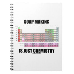 Soap Making Is Just Chemistry (Periodic Table) Spiral Notebook