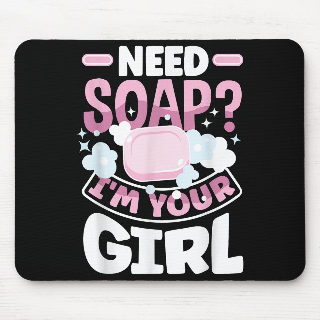 Soap Making Soap Maker Funny Mouse Pad (Front)