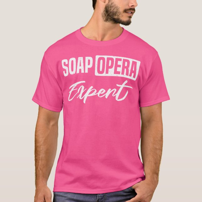 Soap Opera Expert  Telenovela T-Shirt (Front)