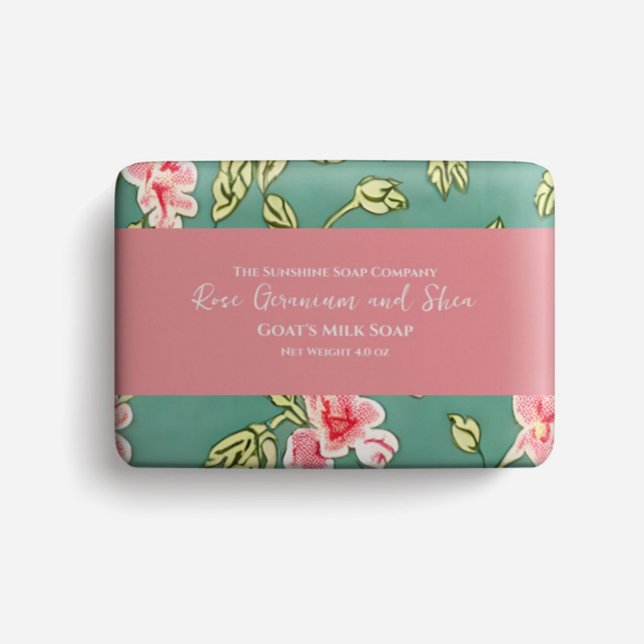 Soap Packaging Paper - light green and pink (Creator Uploaded)