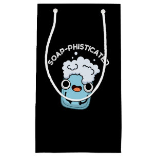 Soap-phisticated Funny Soap Pun Dark BG Small Gift Bag