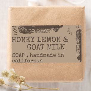 Soap Product Packaging Modern Stylish Rustic Font