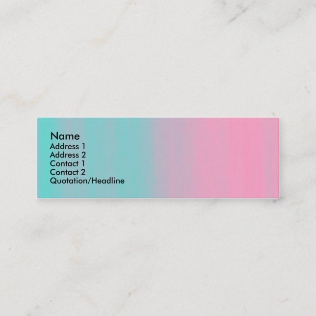 Soap Sandwich Mini Business Card (Front)