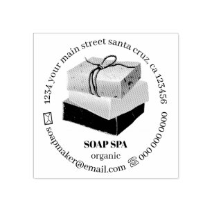 Soap Soy Wax Crafter Rubber Stamp