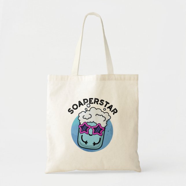 Soaperstar Cute Superstar Soap Pun Tote Bag (Front)