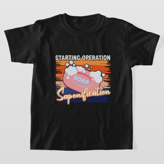 Soapmaking Starting Operation Saponification Homem T-Shirt (Laydown)