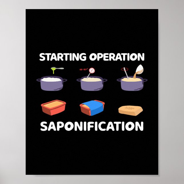 Soapmaking Starting Operation Saponification Soap  Poster (Front)
