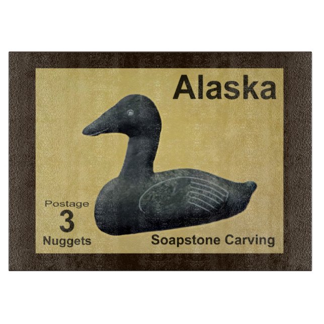Soapstone Eider Duck Cutting Board (Front)