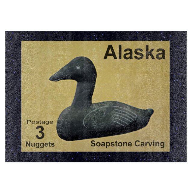Soapstone Eider Duck Cutting Board (Front)