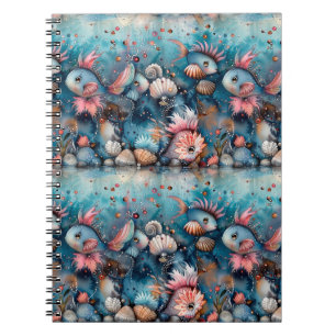 Soapy sea funny fish inhabitants notebook