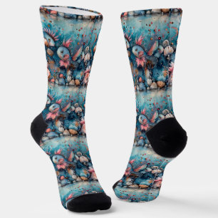 Soapy sea funny fish inhabitants socks