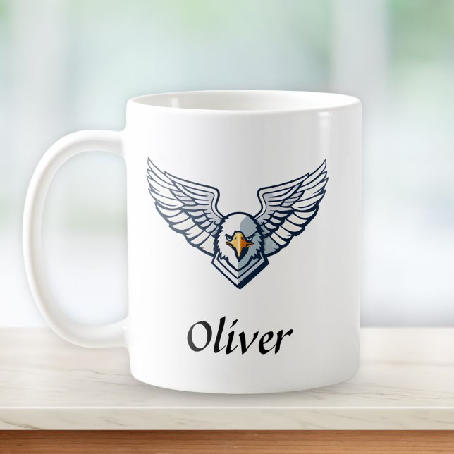 Soar Above The Rest - Eagle Wings Personalised Coffee Mug (Creator Uploaded)