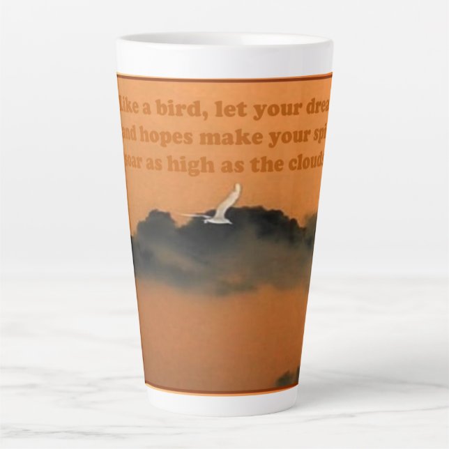 Soar, For More  Latte Mug (Front)