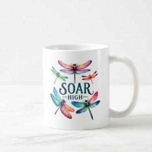 Soar High - Artistic Dragonfly Coffee Mug