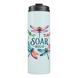 Soar High - Artistic Dragonfly Thermal Tumbler