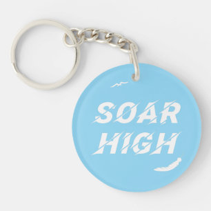 Soar High Self Motivation Love Positive Affirm Key Ring