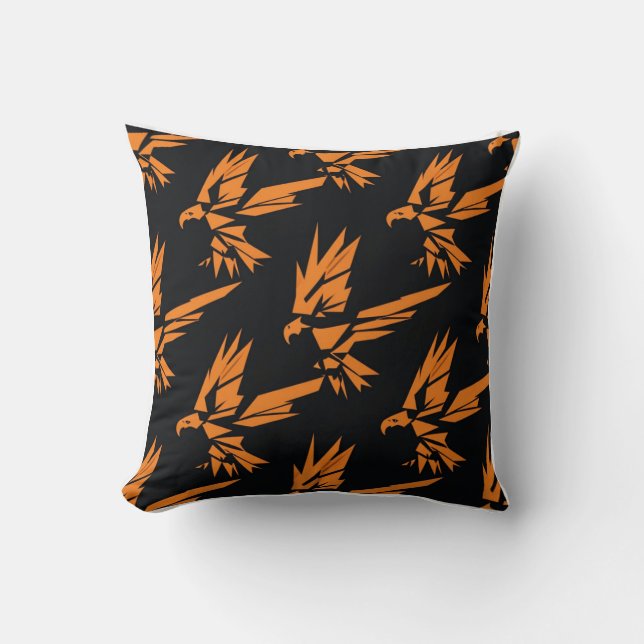 Soar High with the Crystal Eagle Pillow (Front)