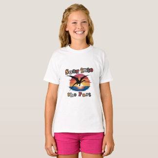 Soar Into The Past - Pterosaur Sunset Silhouette T-Shirt