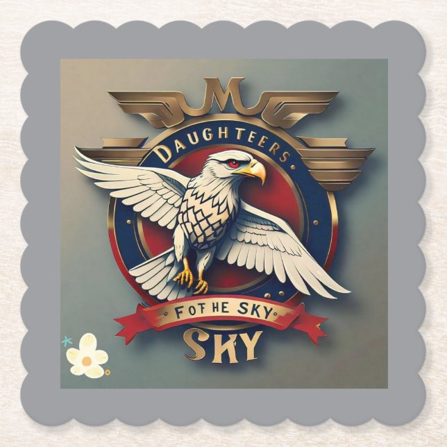 "Soar with Sisters" Paper Coaster (Front)