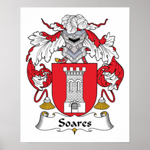 Soares Family Crest Poster