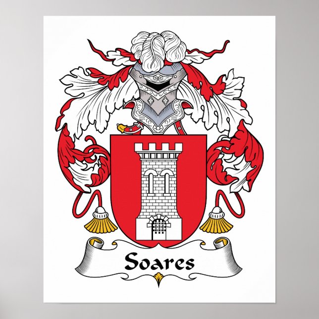 Soares Family Crest Poster (Front)
