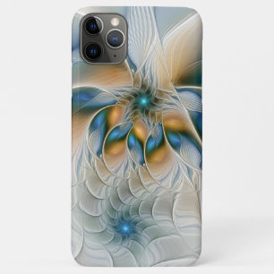 Soaring, Abstract Fantasy Fractal Art With Blue Case-Mate iPhone Case