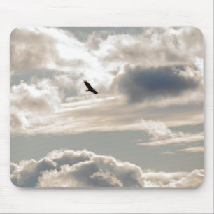 Soaring Bald Eagle Mouse Pad