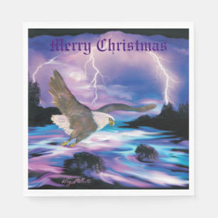 Soaring Bald Eagle Napkin