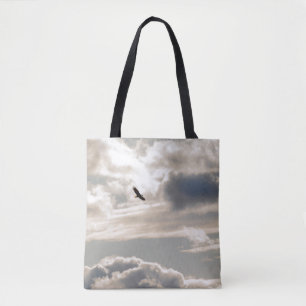 Soaring Bald Eagle Tote Bag