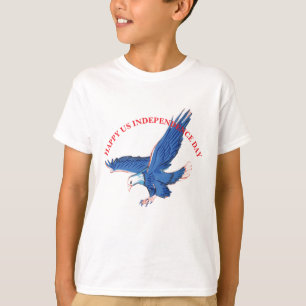 Soaring Blue Eagle Independence Day Custom T-Shirt