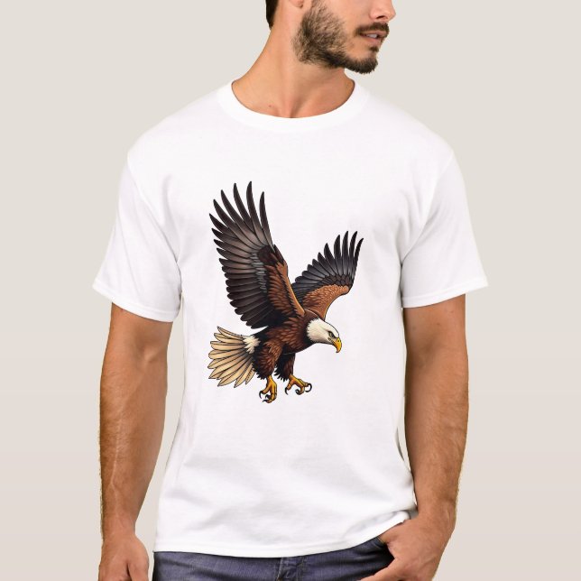Soaring Eagle in the Sky T-Shirt (Front)