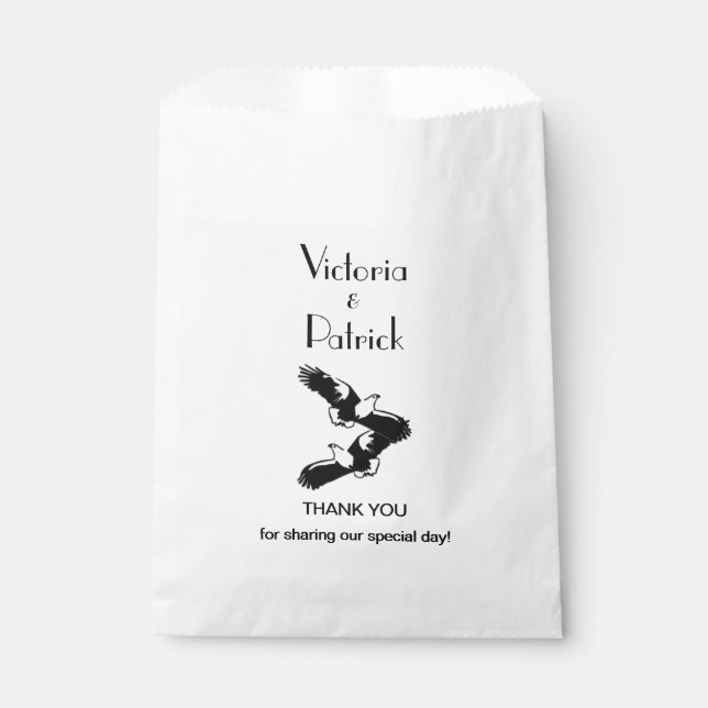 Soaring Eagles Custom Thank You Favour Bags (Front)