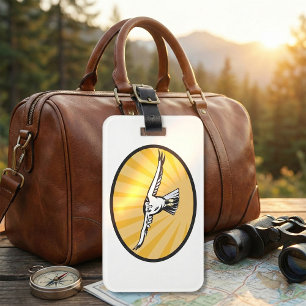 Soaring Falcon Bold Bird of Prey Luggage Tag