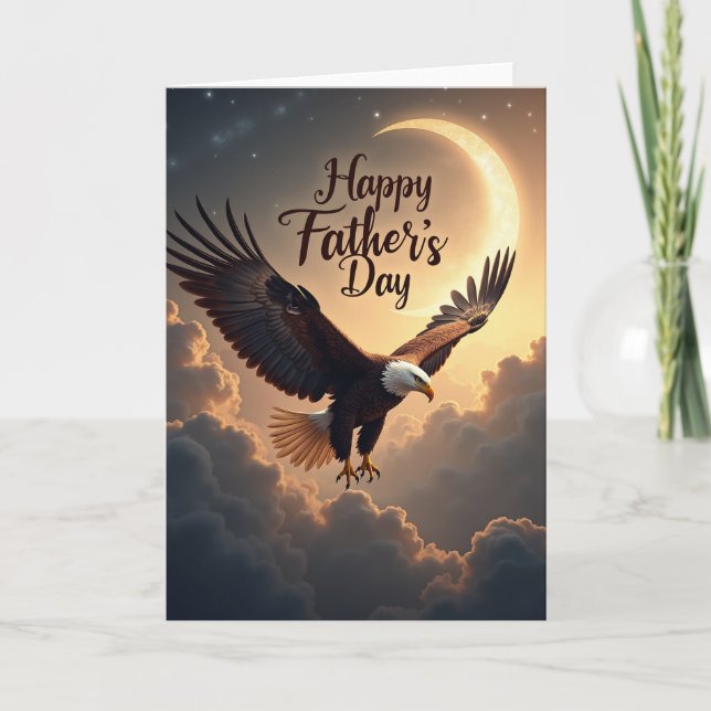 Soaring Fathers Day Emblem Card (Front)