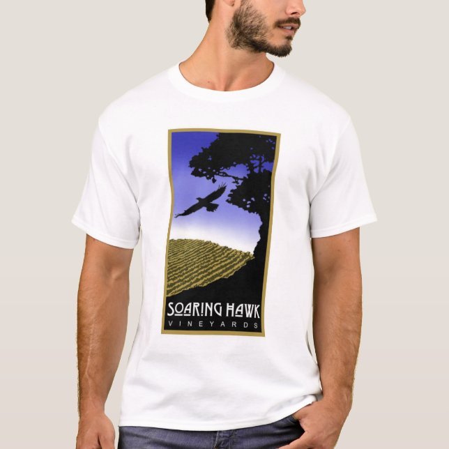 Soaring Hawk Vineyards  Men's T-Shirt (Front)