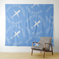 Soaring High, Custom Aeroplane Blue Kids Birthday