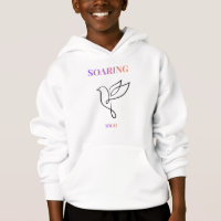 Soaring High Dove Inspirational Kids Hoodie